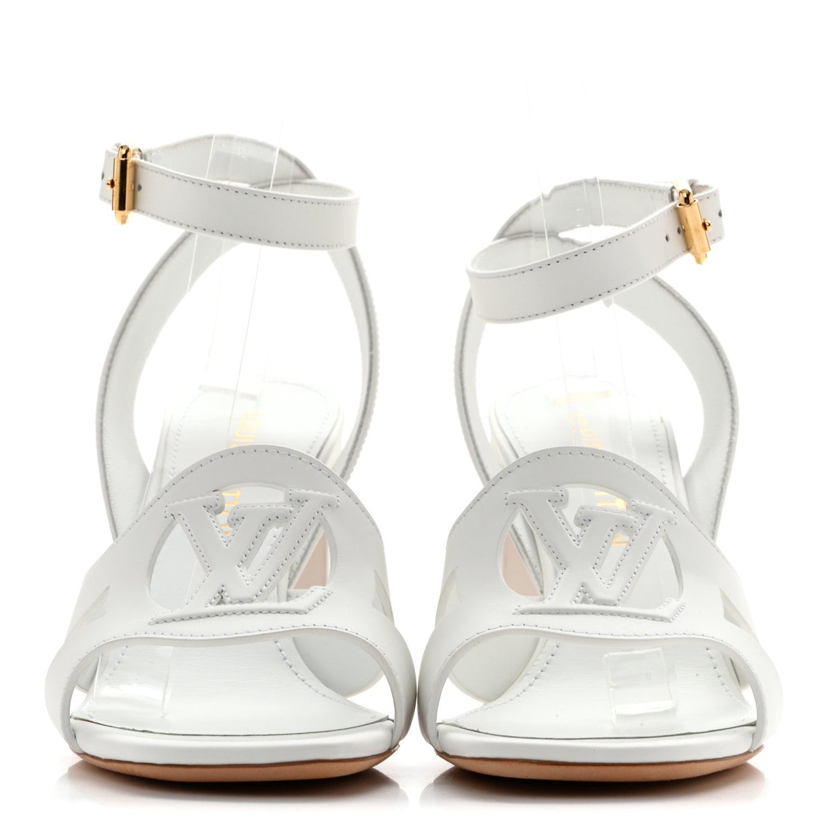 Calfskin LV Isola Sandals 40 White
