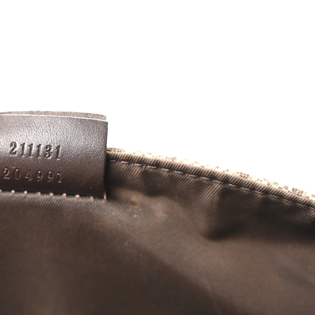 GG Plus Monogram Messenger Diaper Bag Dark Brown