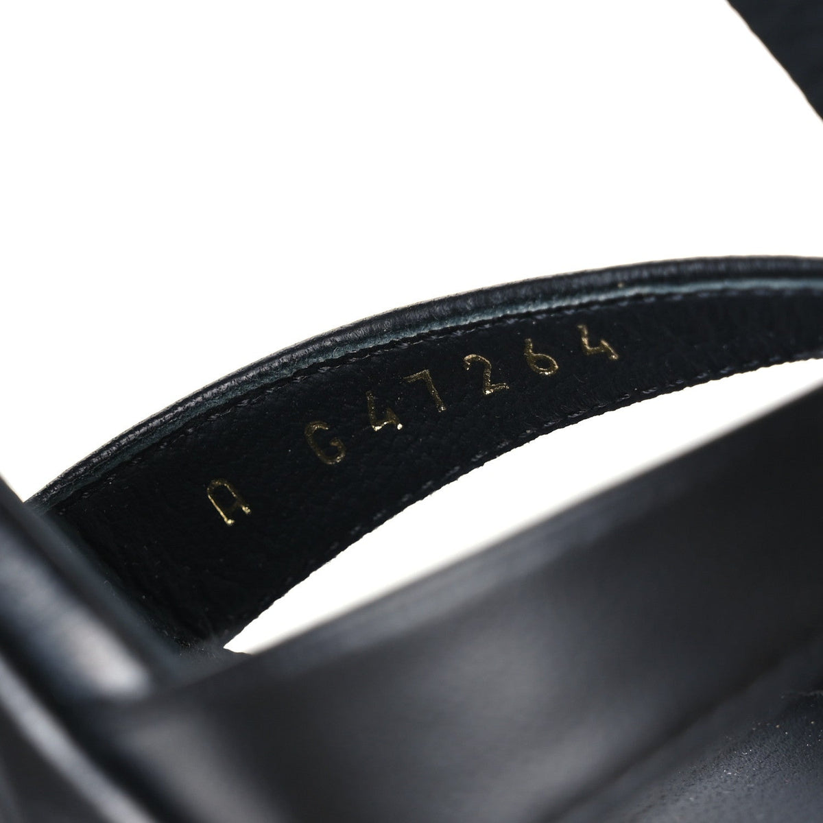 Lambskin Logo Platform Sandals 37.5 Black