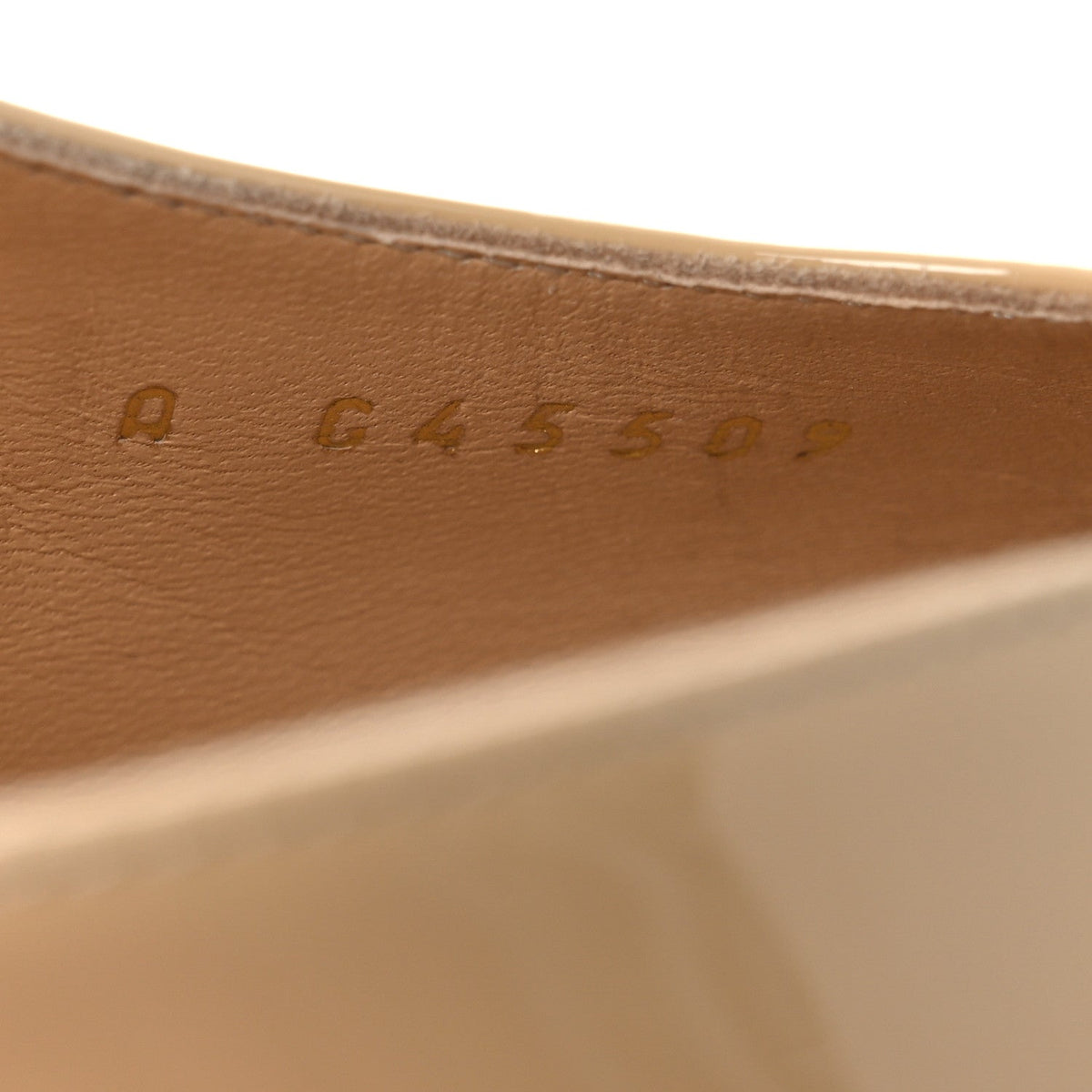 Patent Calfskin Cap Toe CC Slingback Pumps 40 Beige Black
