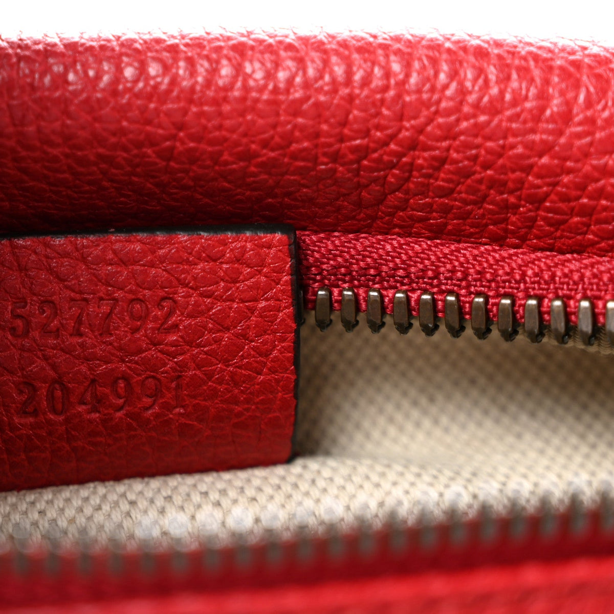 Grained Calfskin Small Logo Belt Bag Hibiscus Red