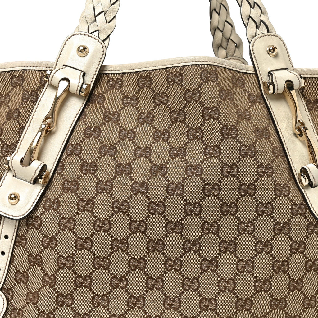 Monogram Medium Pelham Shoulder Bag  Off White