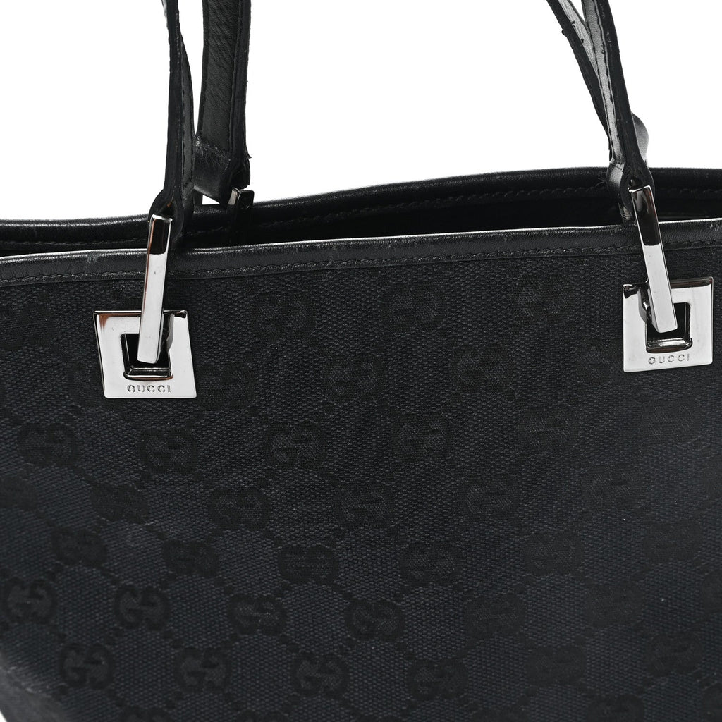 Monogram Small Bucket Tote Black