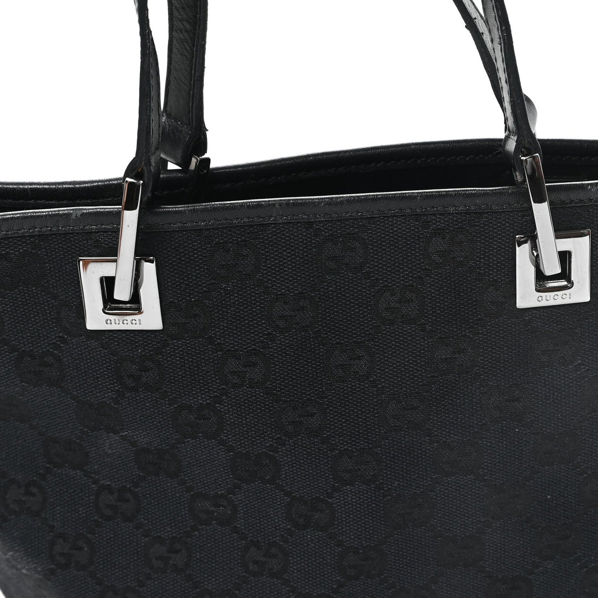 Monogram Small Bucket Tote Black