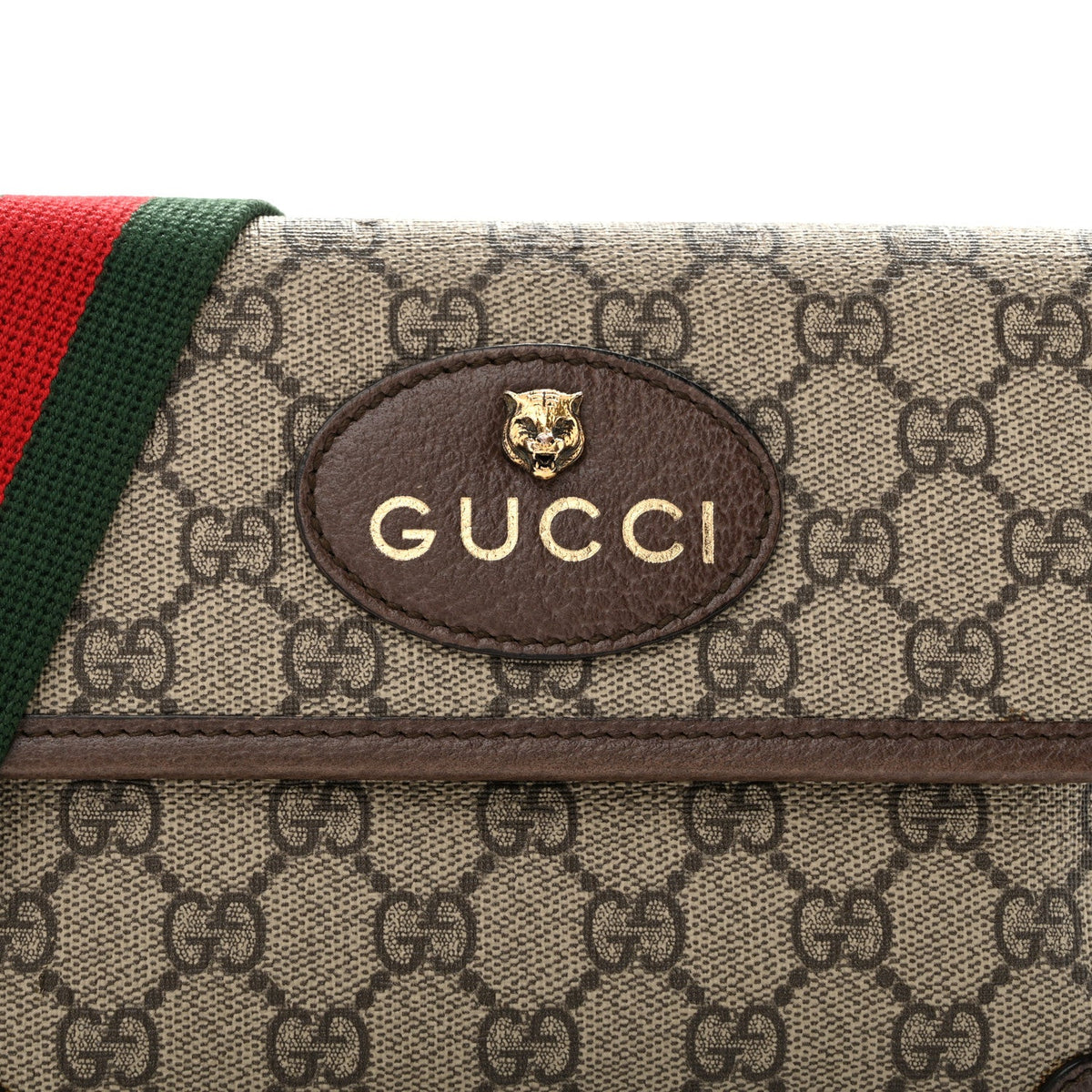 GG Supreme Web Totem Three Piece Monogram Shoulder Bag Beige New Acero