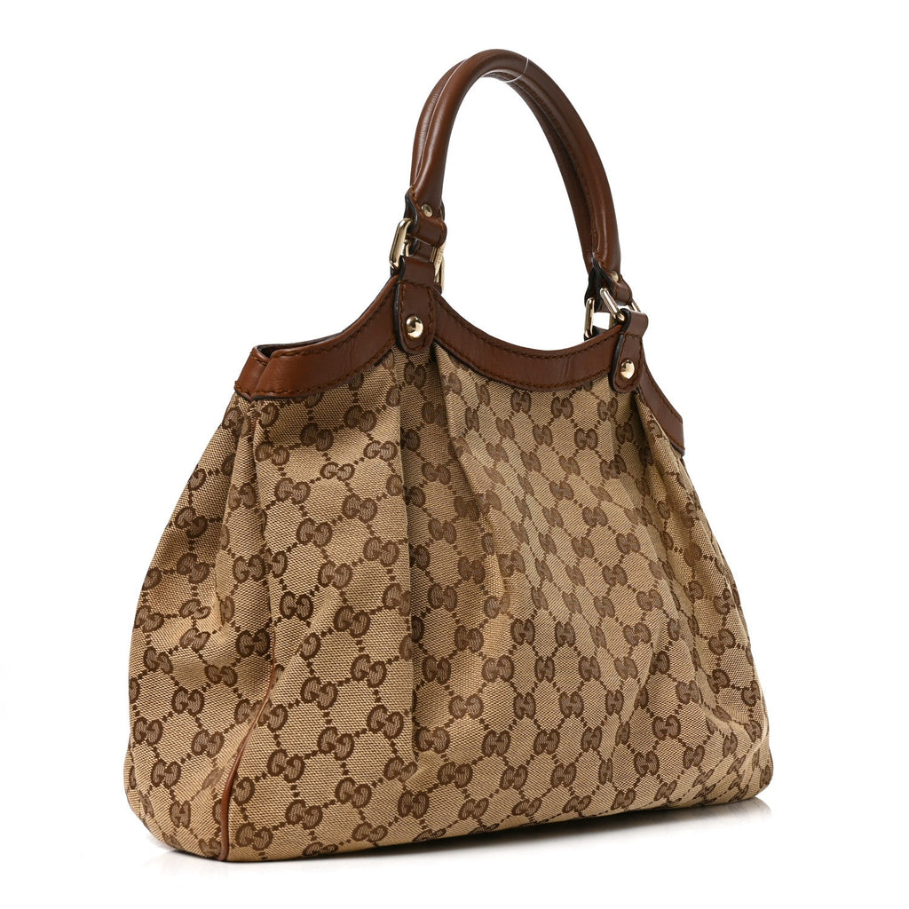 Monogram Medium Sukey Tote Brown