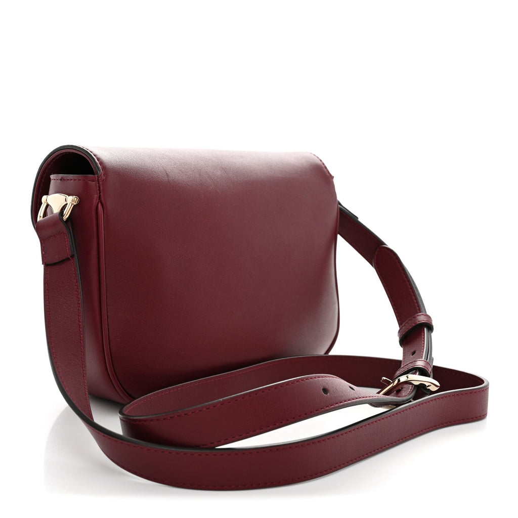Arabella Calfskin Horsebit 1955 Shoulder Bag Rosso Ancora