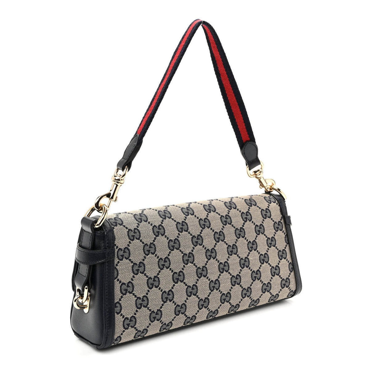 GG Monogram Small Luce Shoulder Bag Beige Blue