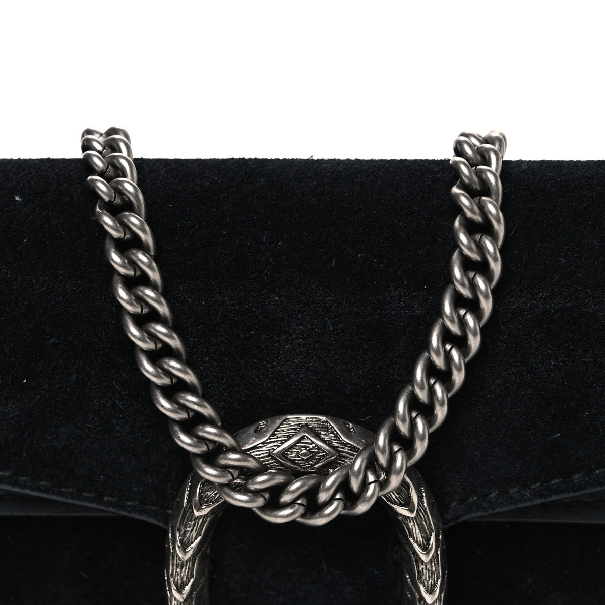 Suede Super Mini Dionysus Shoulder Bag Black