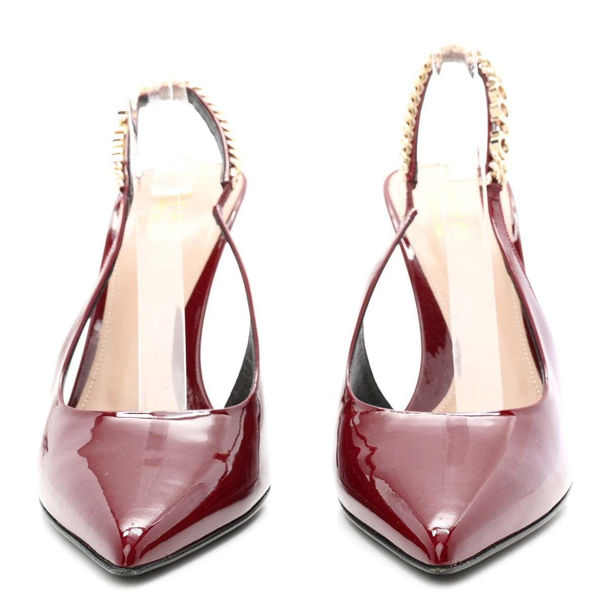 Patent Signoria Slingback Pumps 39.5 Rosso Ancora