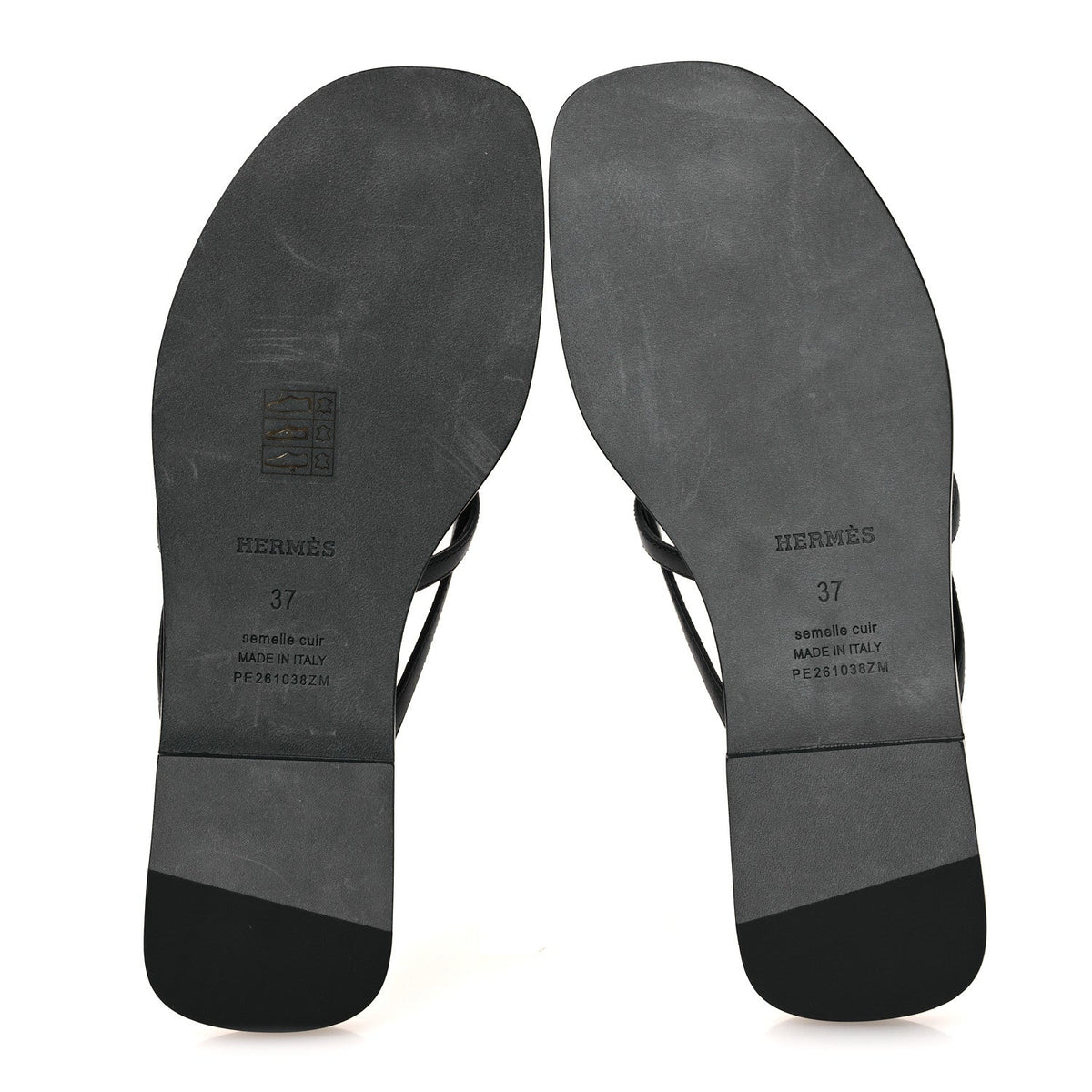 Calfskin Miss Sandals 37 Black