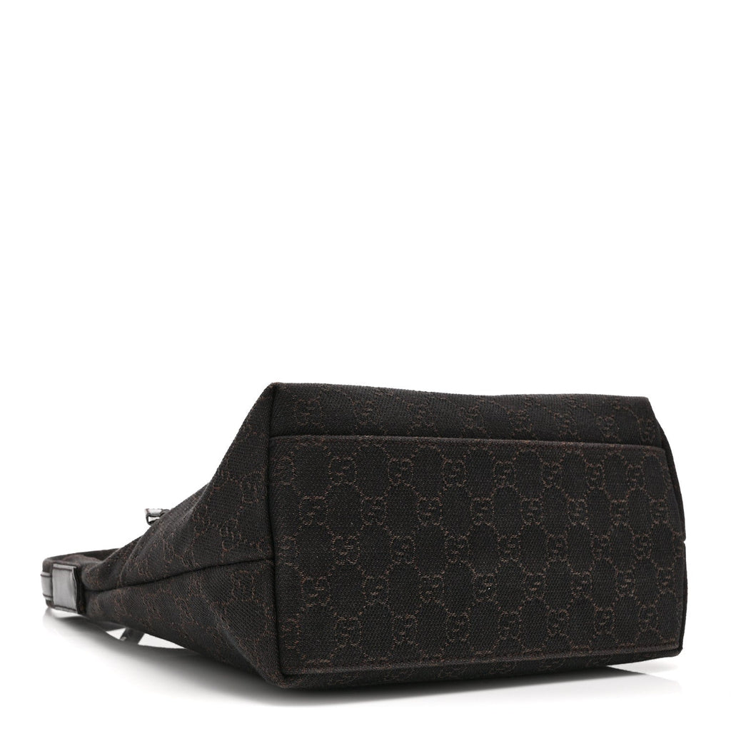 Denim Monogram Small Hobo Dark Brown