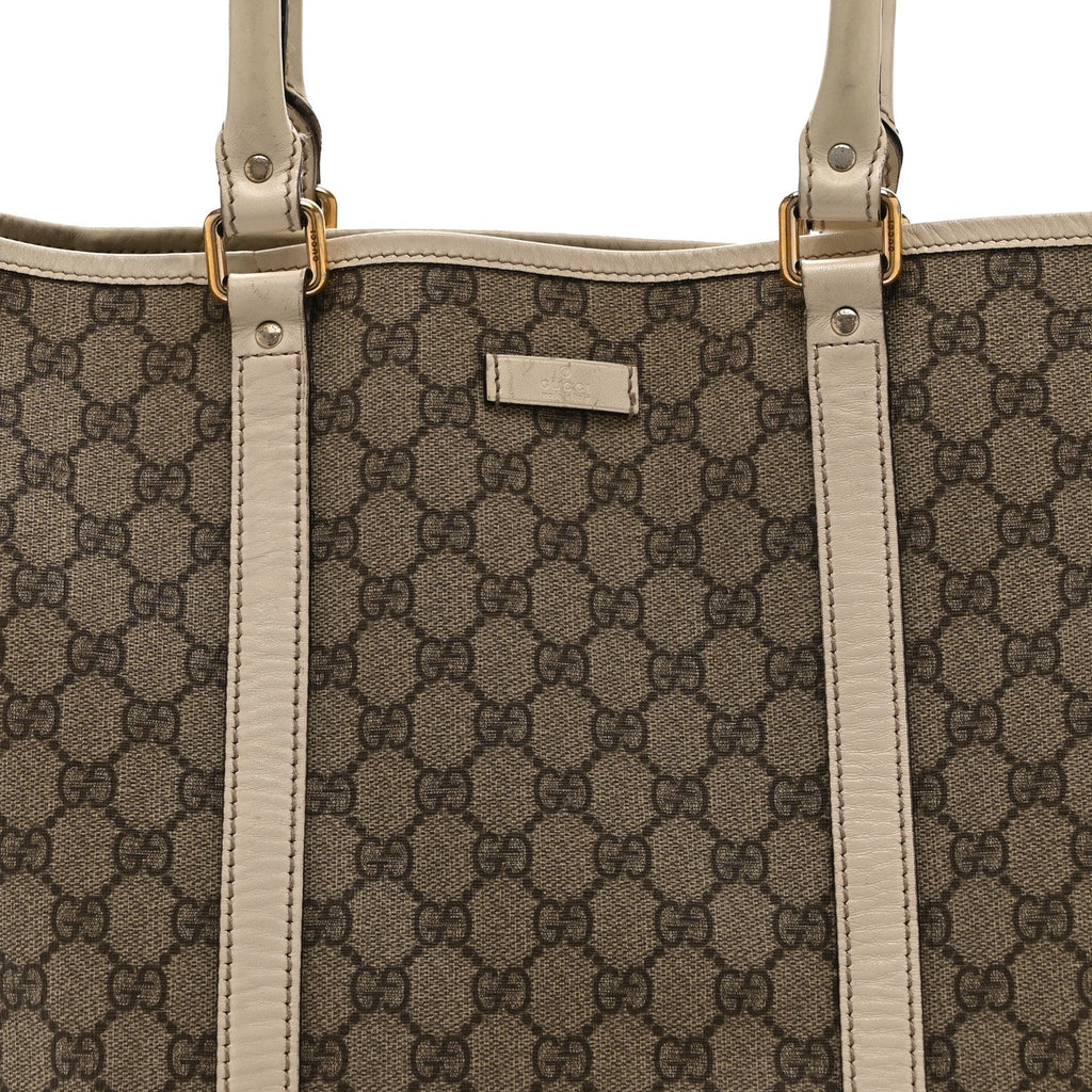 GG Plus Monogram Joy Vertical Tote Off White