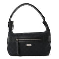 GG Canvas Monogram Shoulder Bag Black