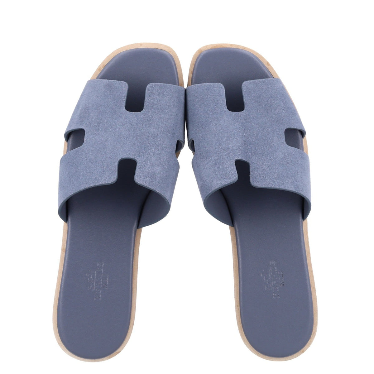 Suede Goatskin Cork Eze 30 Sandals 38 Bleu Grignon
