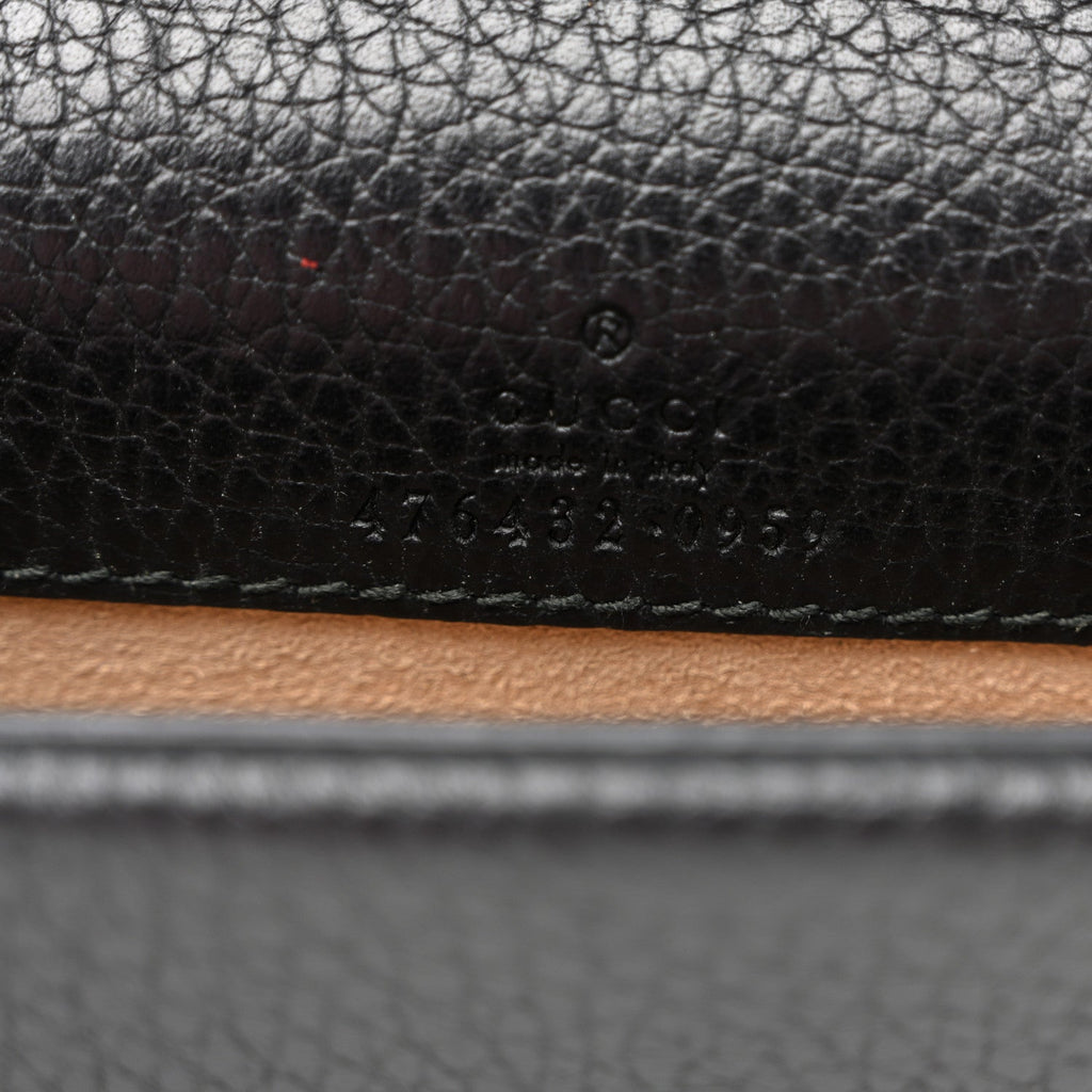 Calfskin Super Mini Dionysus Shoulder Bag Black