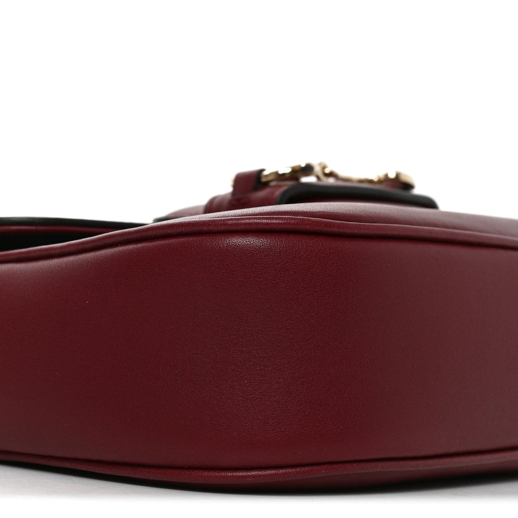 Arabella Calfskin Horsebit 1955 Shoulder Bag Rosso Ancora