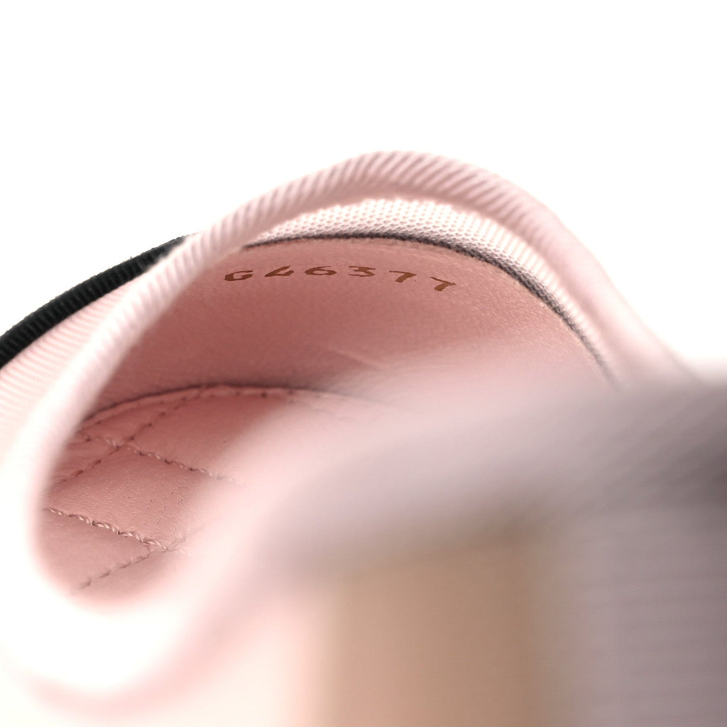 Mesh Grosgrain CC Ballerina Flats 36 Pink Black