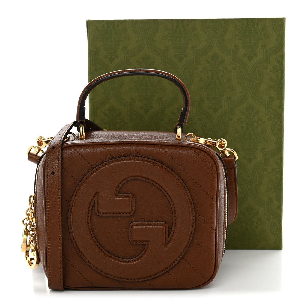 Sakai Be Green Calfskin Diagonal Stitched Blondie Top Handle Bag Cuir