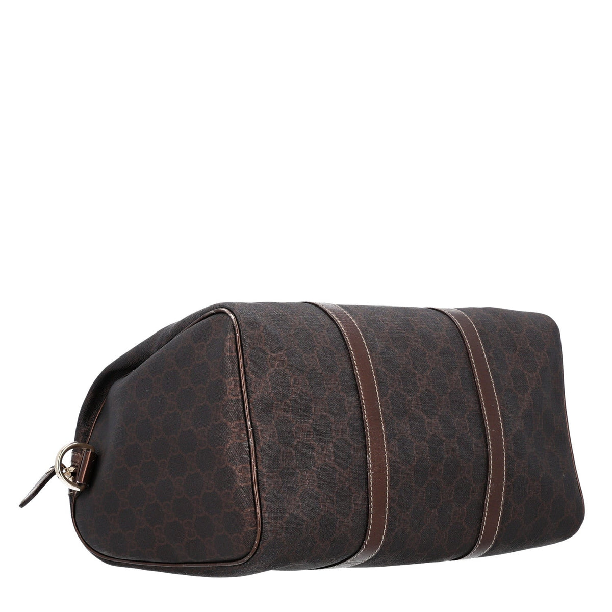 GG Supreme Monogram Medium Joy Boston Dark Brown Bronze