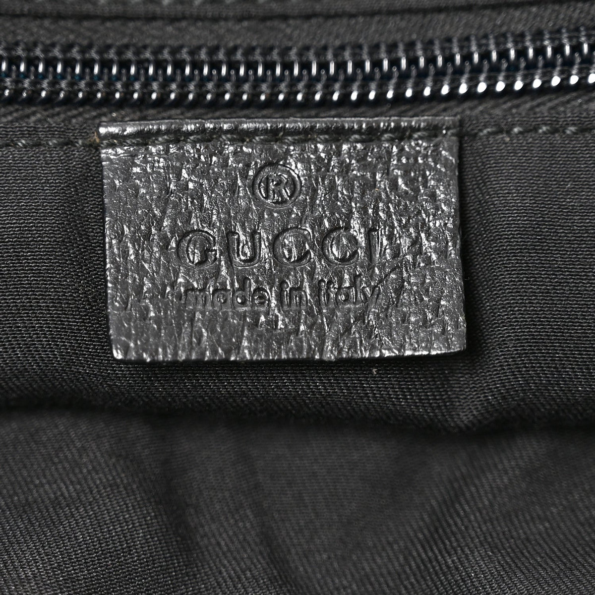 GG Monogram Medium Web Handle Double Pocket Tote Black