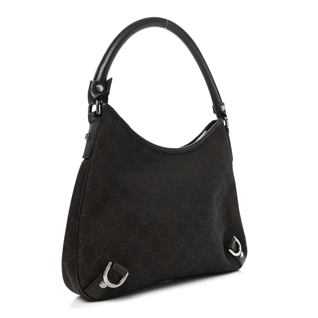Denim Monogram Abbey D Ring Hobo Brown