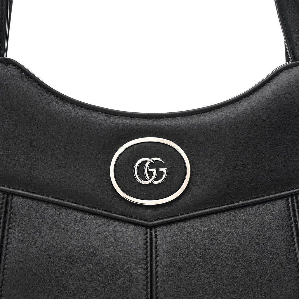 Calfskin Petite GG Medium Tote Bag Black