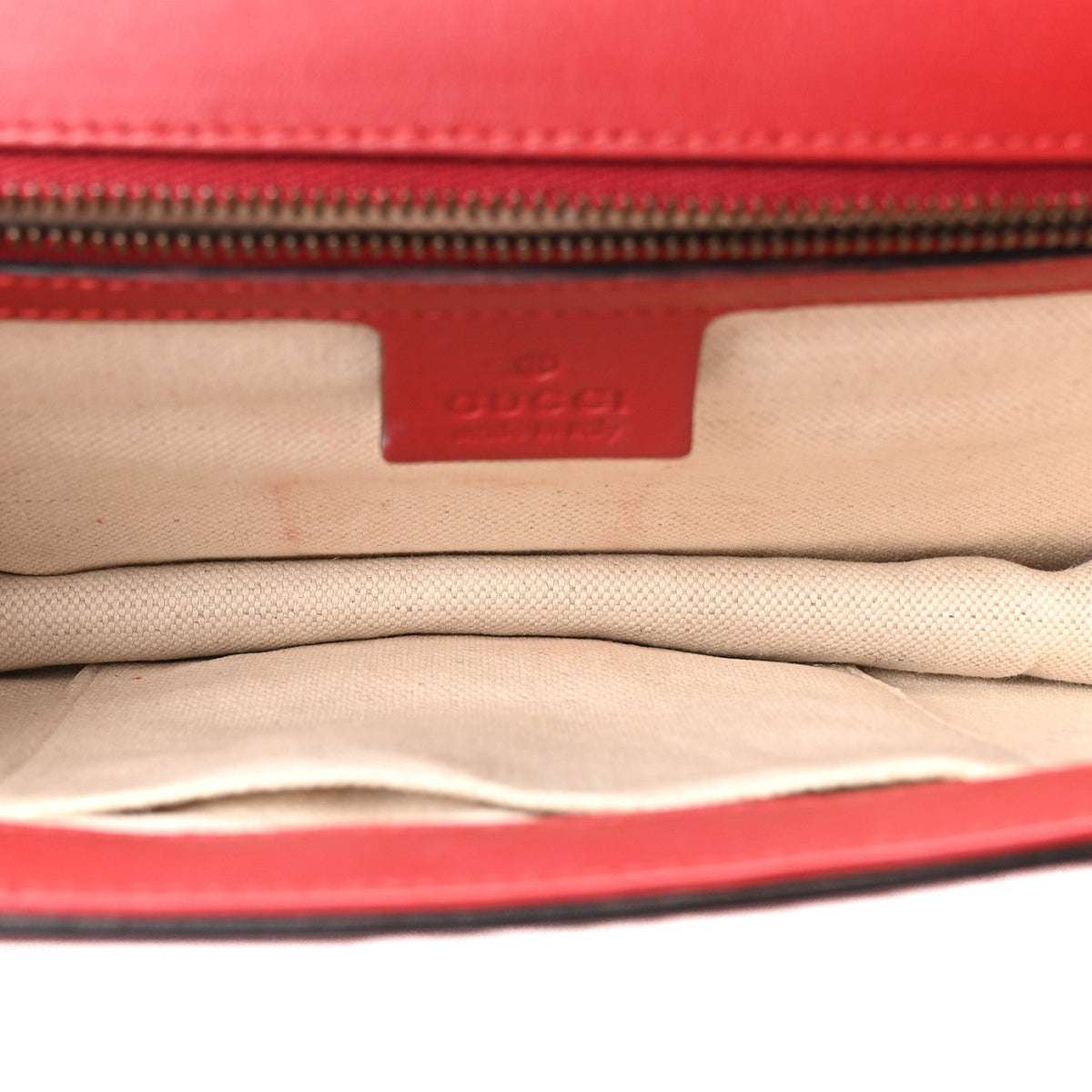 Calfskin Web Medium Peony Chain Shoulder Bag Red