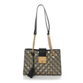 GG Supreme Monogram Bees Small Padlock Tote Beige Oro Black
