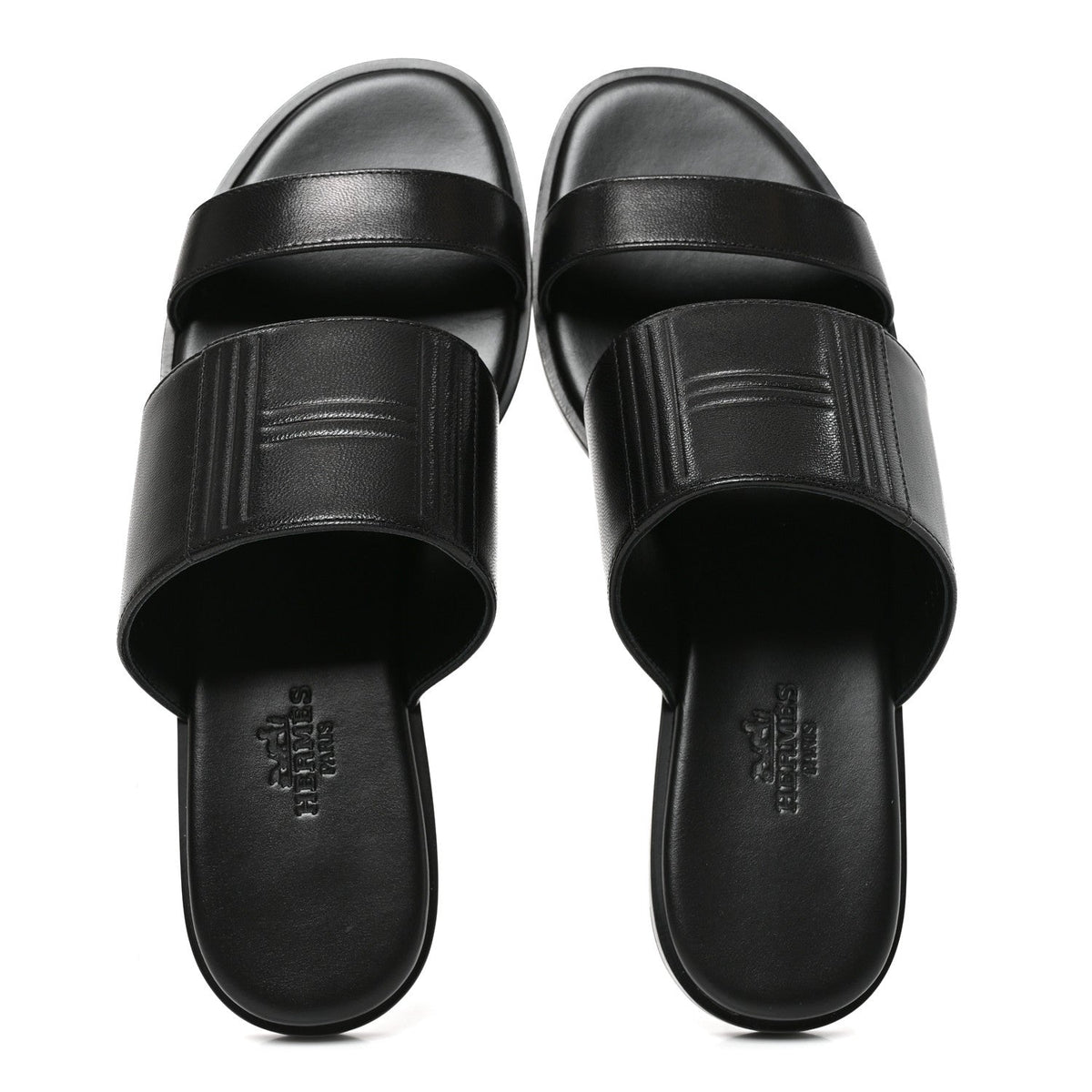 Calfskin Mona Sandals 36.5 Black