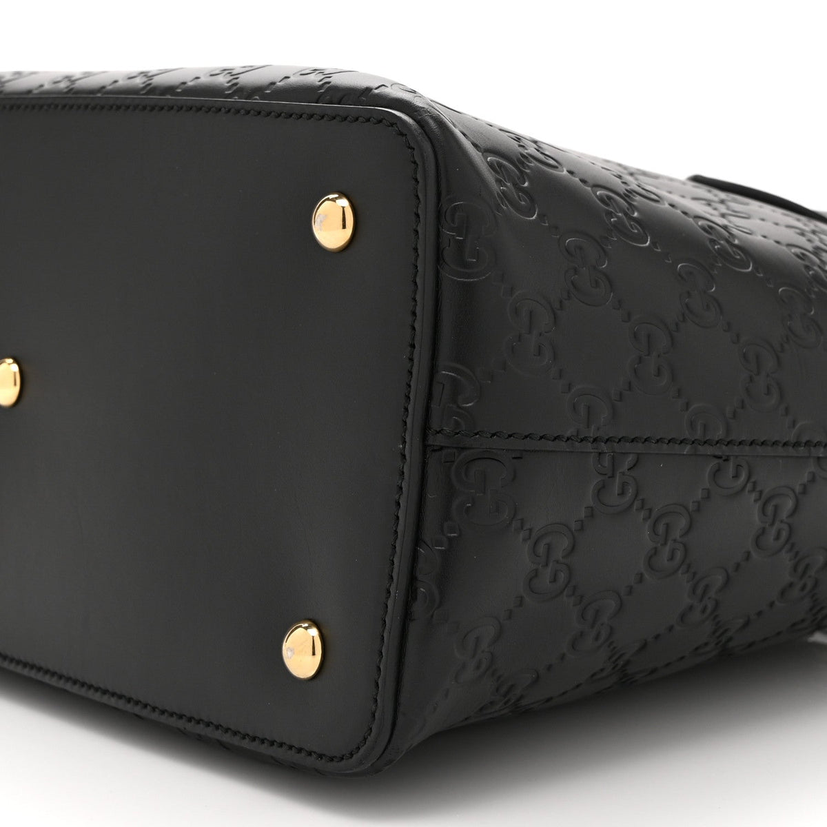 Guccissima Linea A Foldover Tote Black