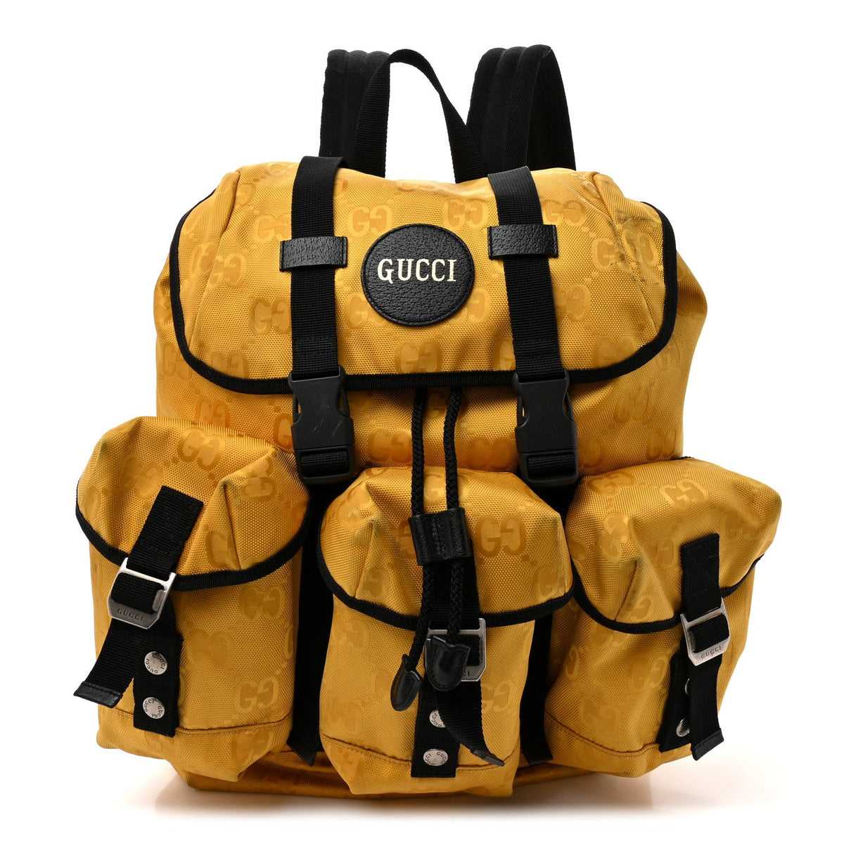 Econyl Nylon Monogram Off The Grid Utility Pocket Backpack Crop Black