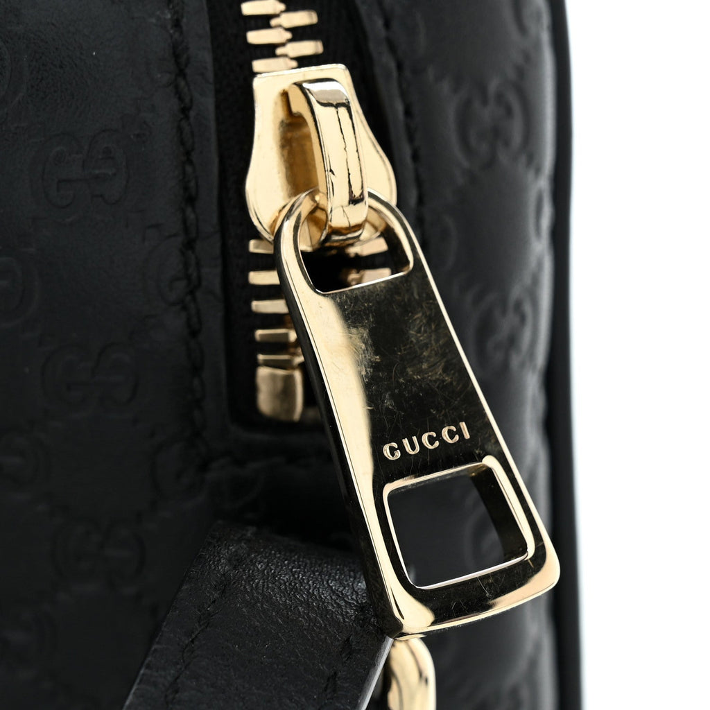 Microguccissima Mini Bree Messenger Bag Black