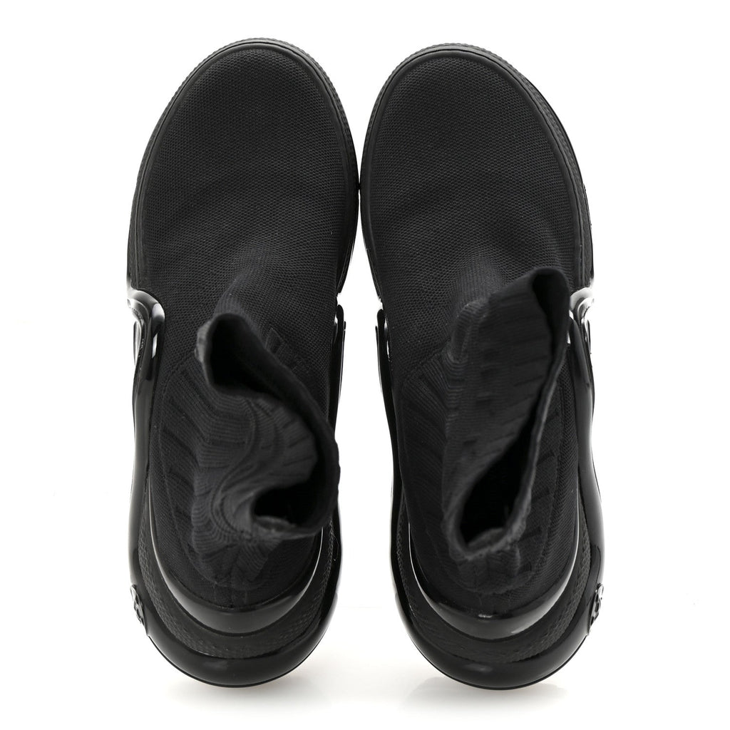 Stretch Textile Patent LV Archlight Sneaker Boots 35 Black