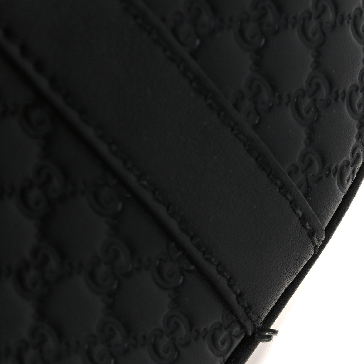 Microguccissima Medium Dome Bag Black