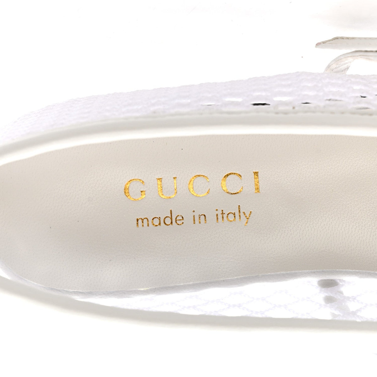 Video Net Nappa Horsebit Ballerina Flats 37 Great White