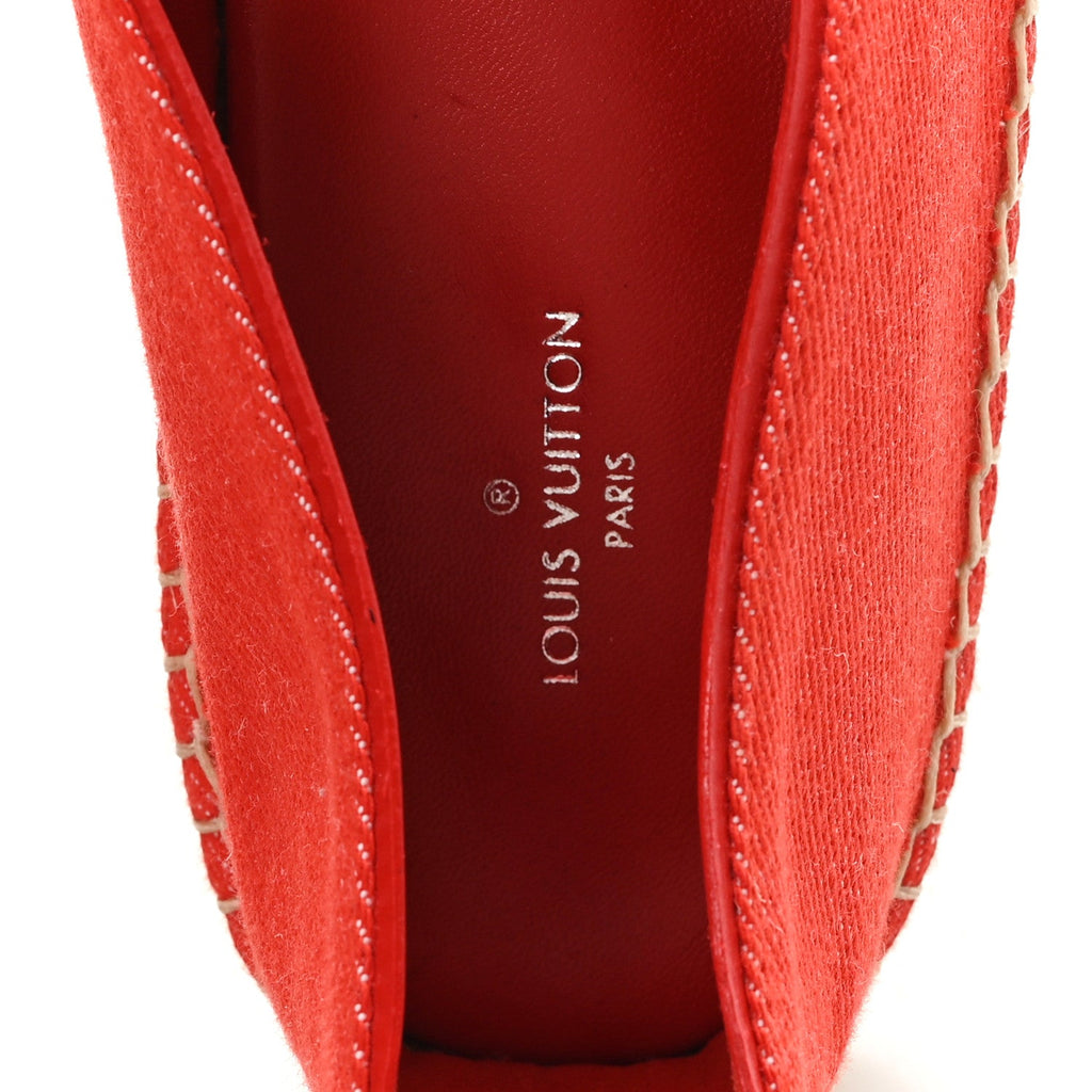 Canvas Waterfall Espadrille 38 Rouge