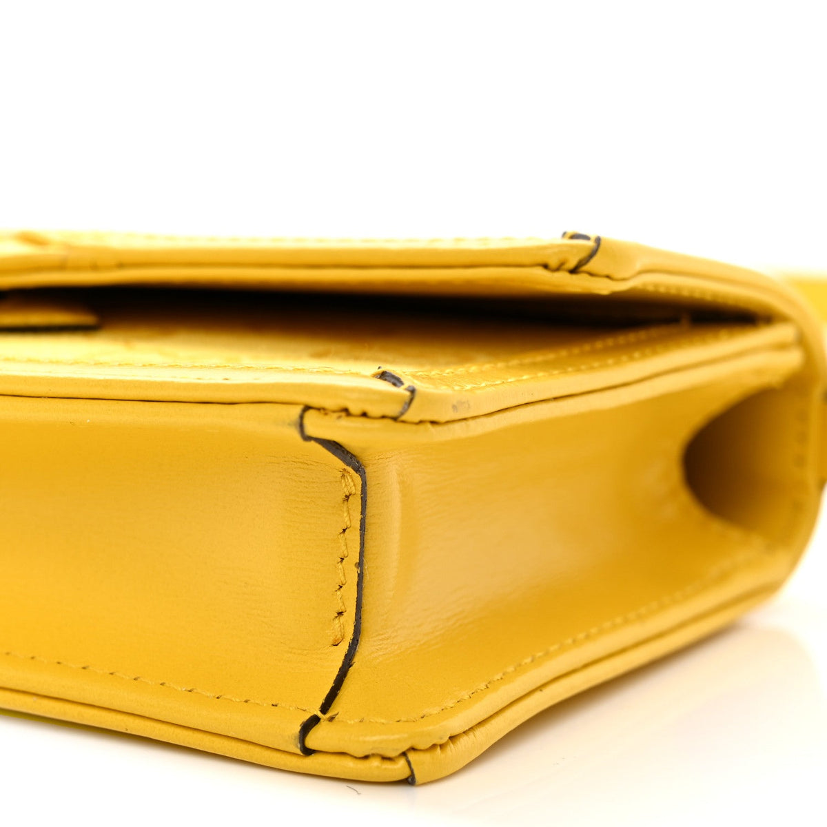 GG Monogram Scratch Lux Calfskin Mini Luce Shoulder Bag Yellow