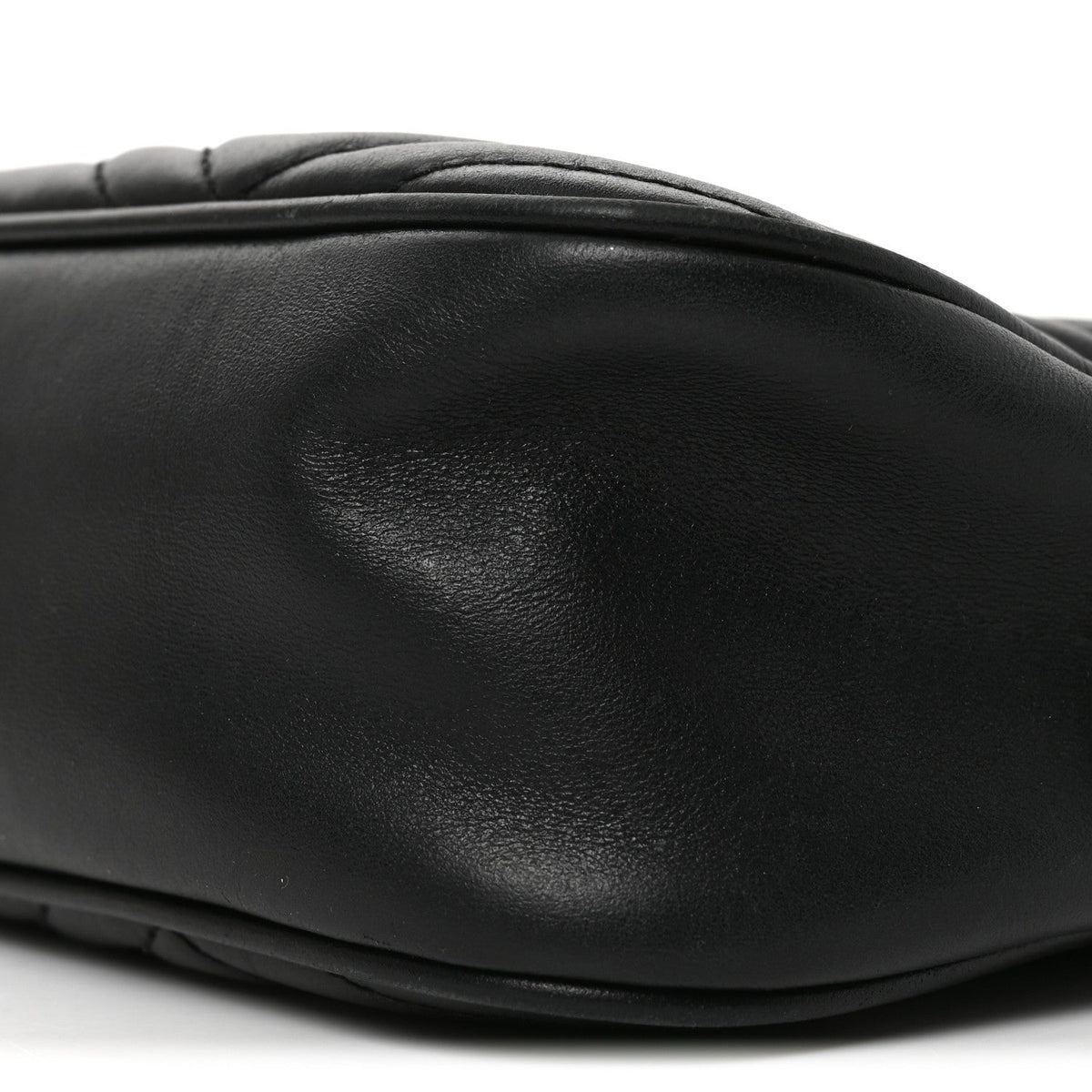 Calfskin Matelasse Small GG Marmont Chain Shoulder Bag Black