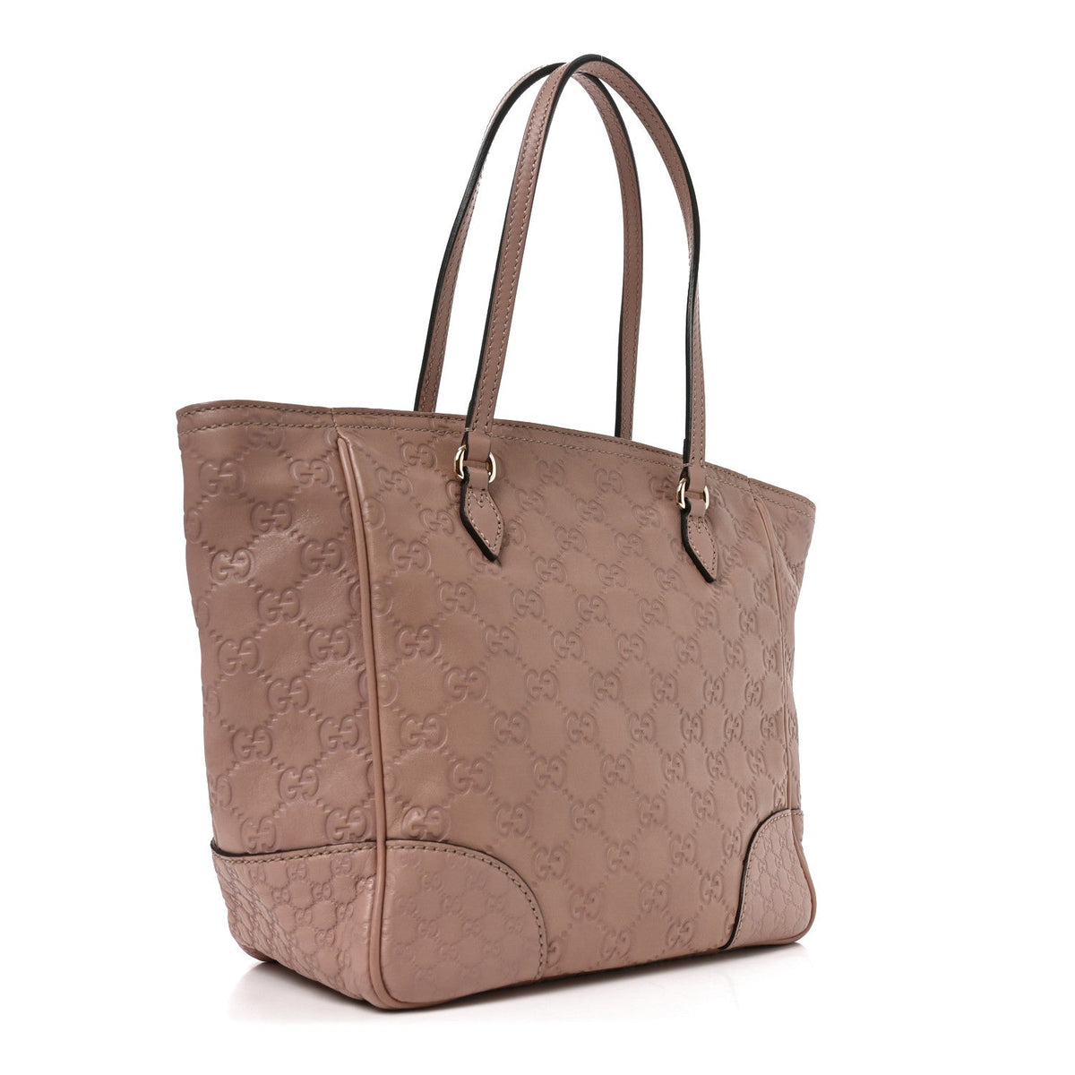Guccissima Small Bree Zippered Tote Soft Pink