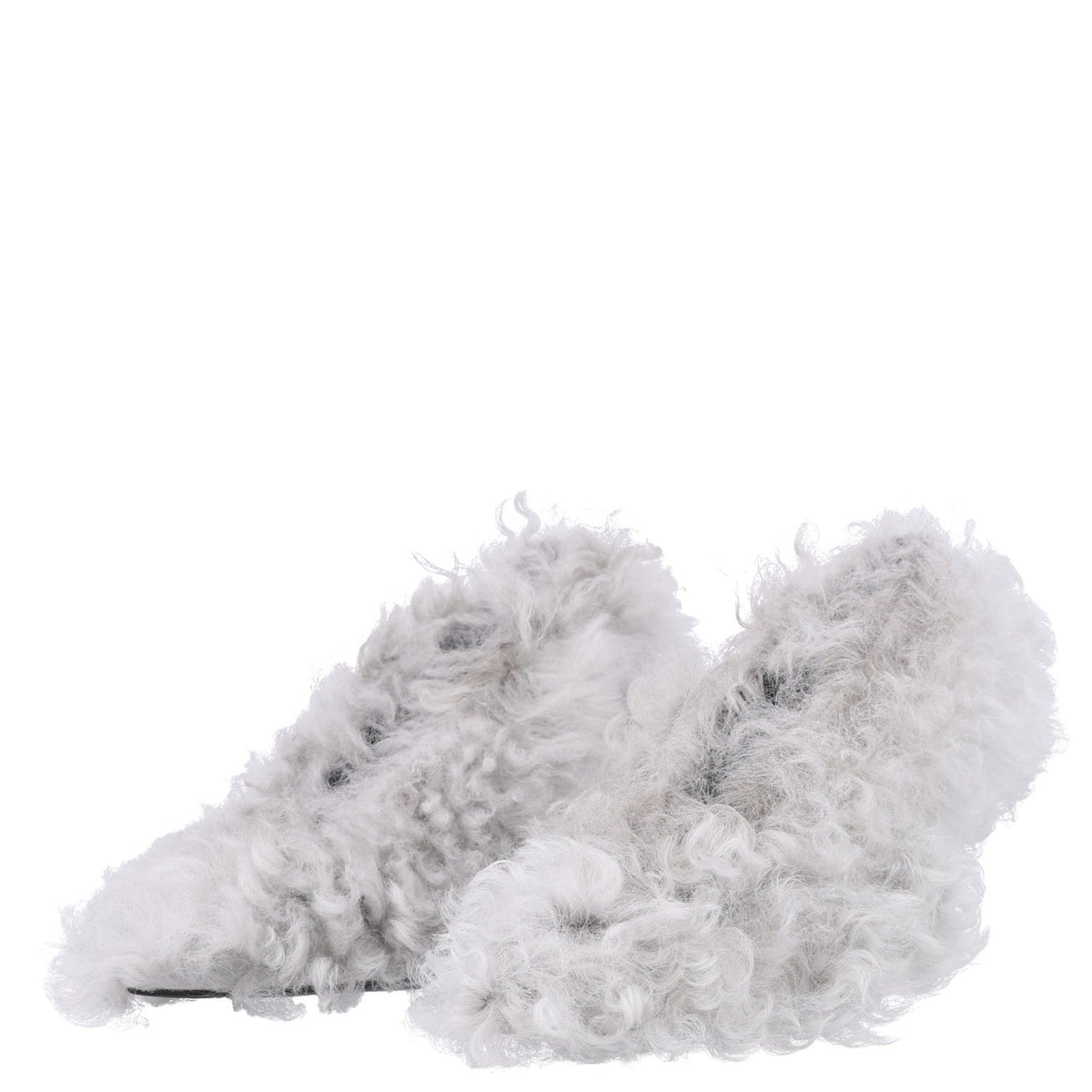 Shearling Musa Pumps 38 Alpy Gray