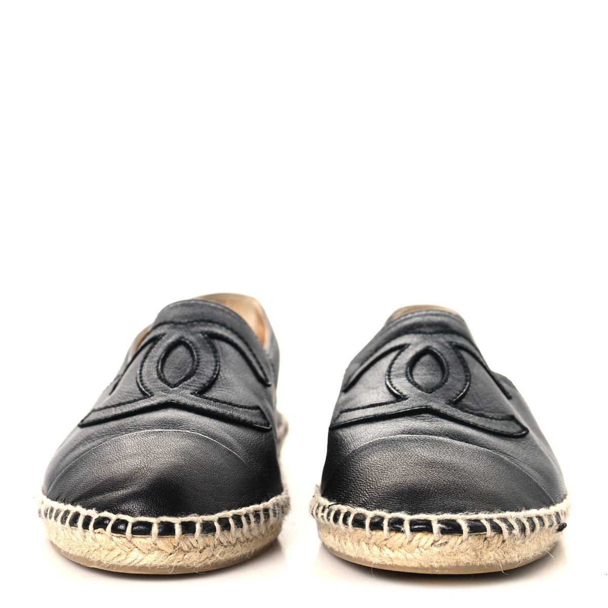 Lambskin CC Espadrilles 40 38 Black
