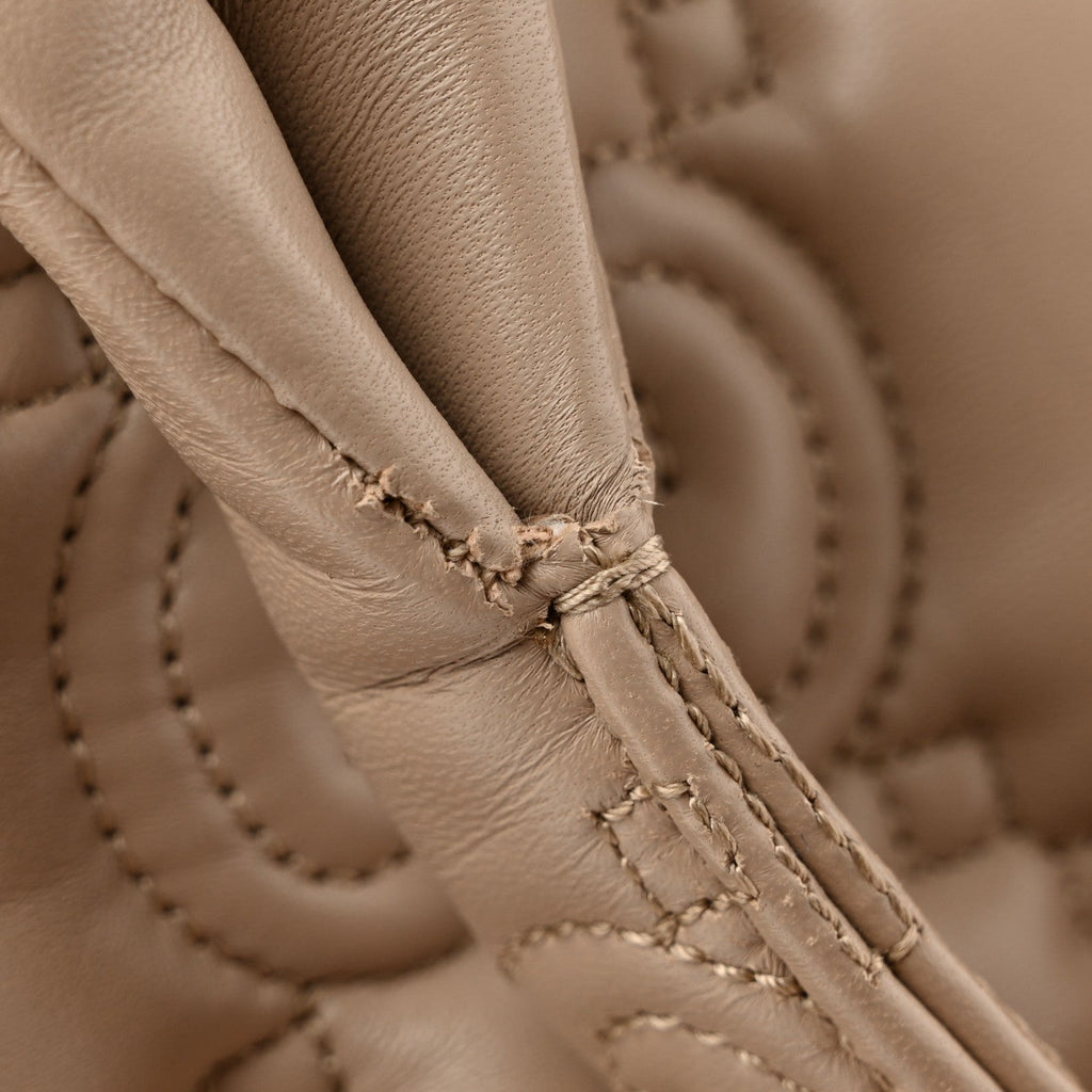 Calfskin GG Matelasse Large Tote  Beige