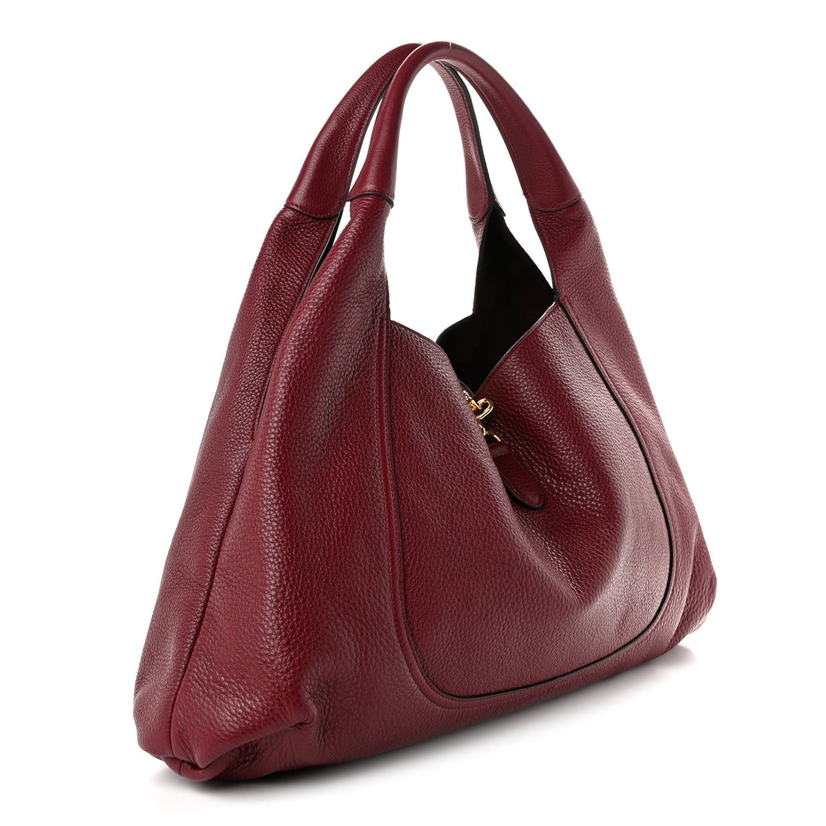 Grained Calfskin Softbit Maxi Shoulder Bag Rosso Ancora Red