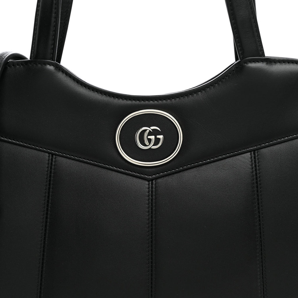 Calfskin Petite GG Small Tote Bag Black