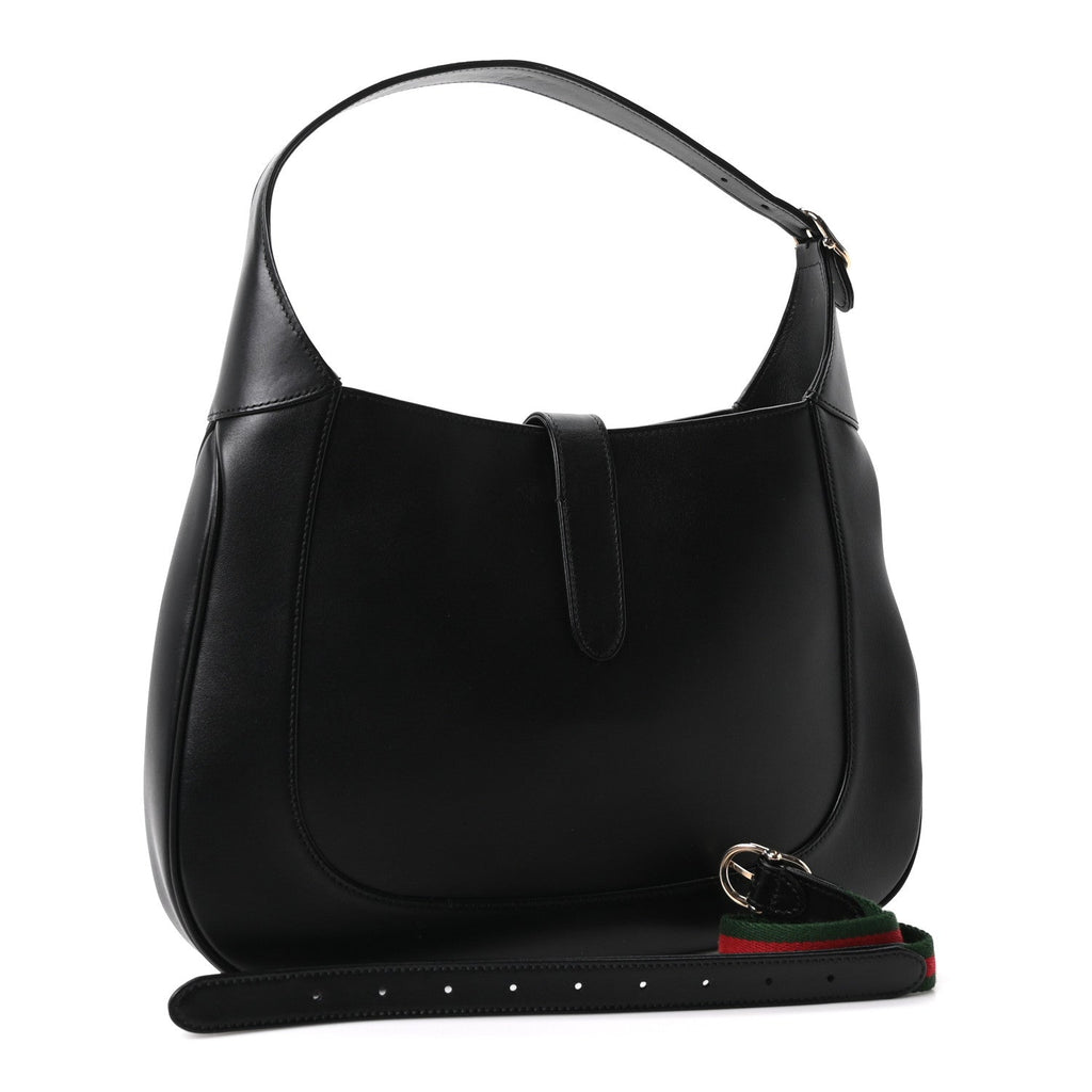 Boarded Dyana Lux Calfskin Medium Jackie 1961 Hobo Black