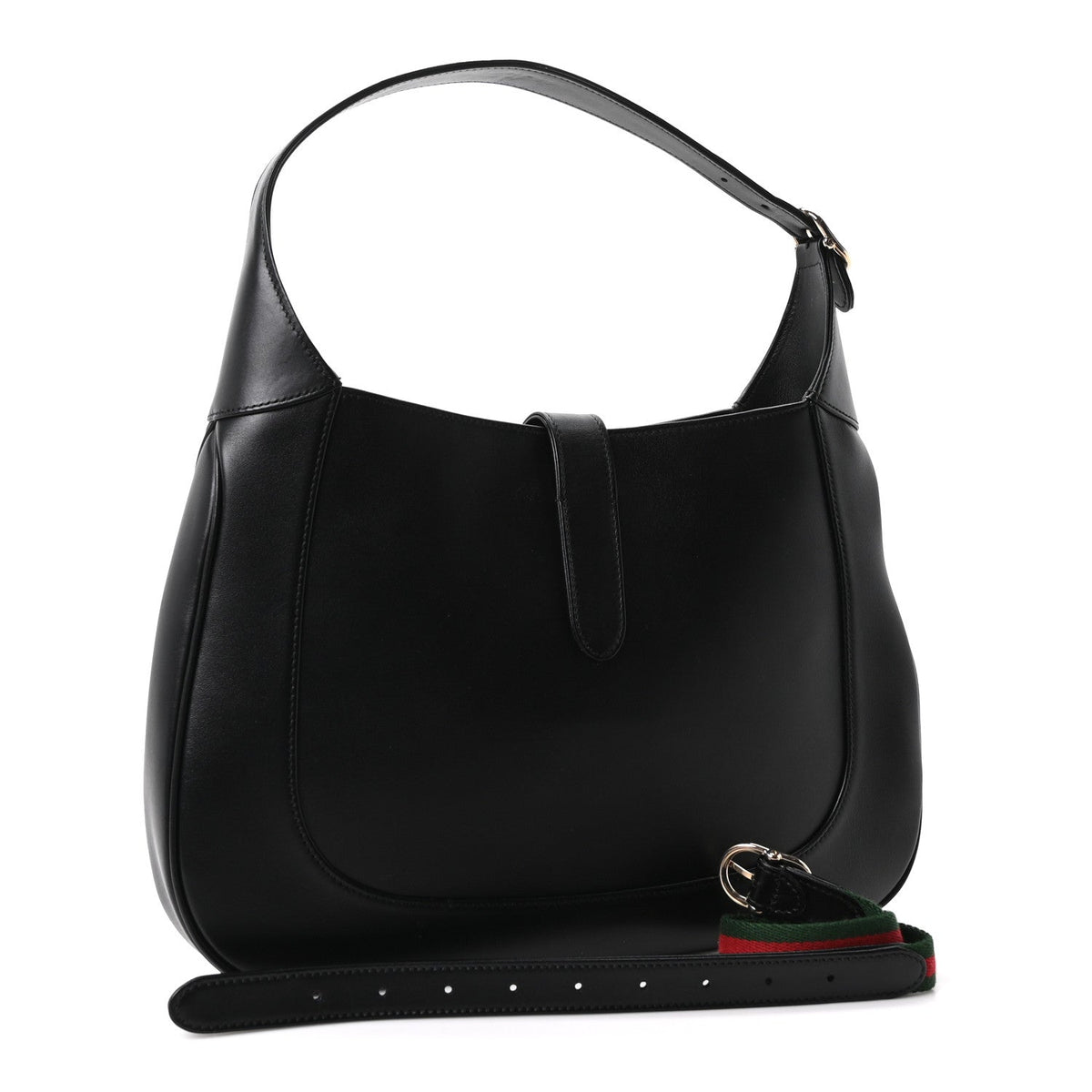 Boarded Dyana Lux Calfskin Medium Jackie 1961 Hobo Black