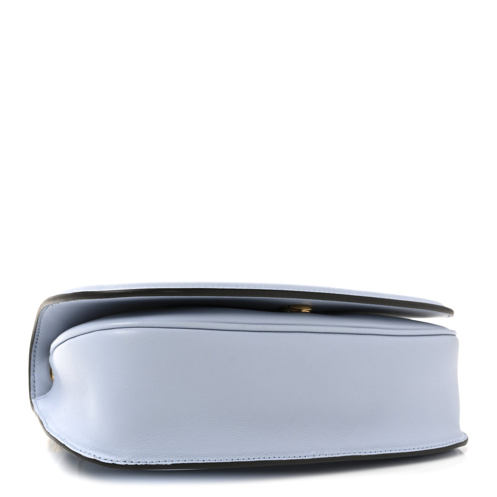 Roxy Calfskin Medium Blondie Top Handle Bag Cloudy Blue