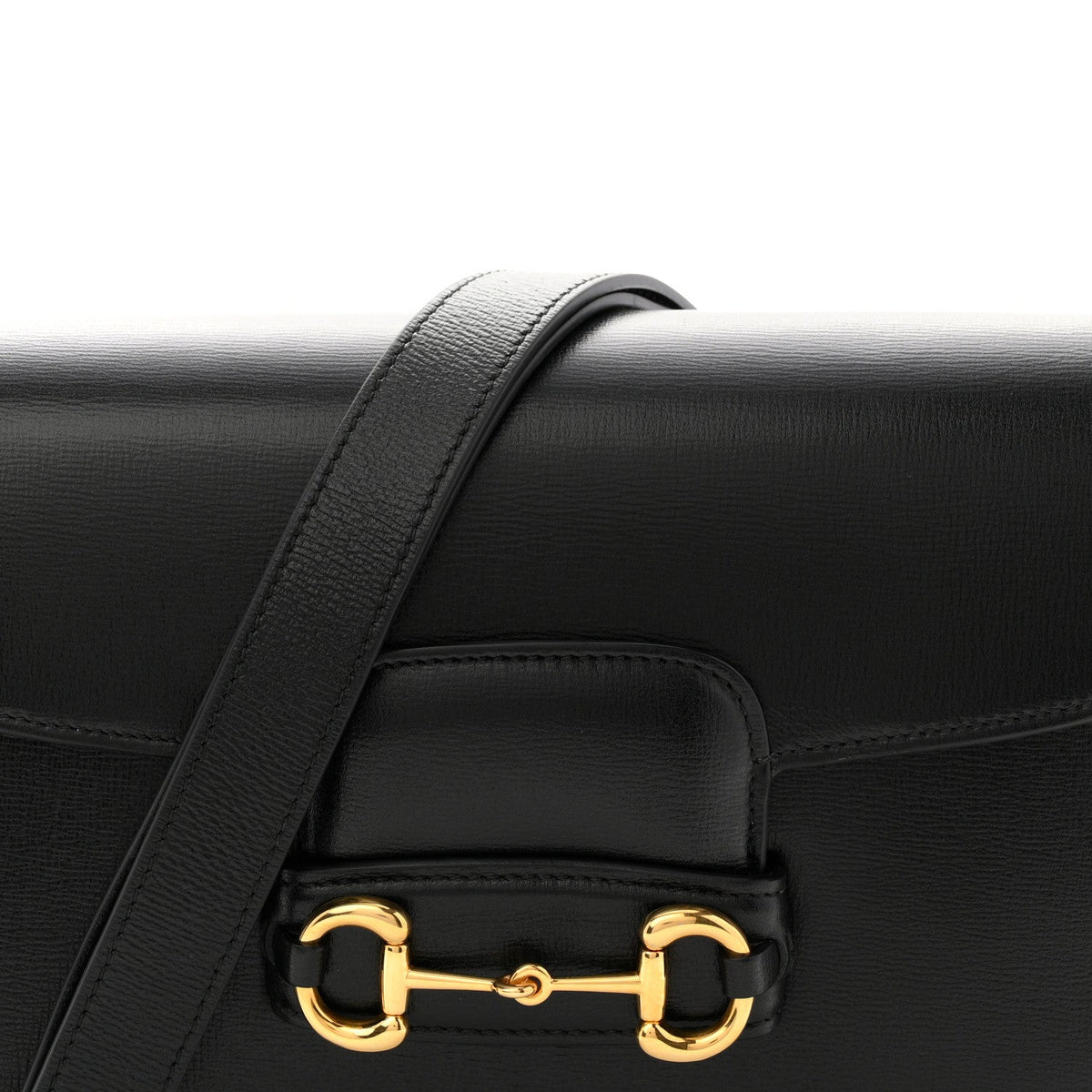 Azalea Calfskin Horsebit 1955 Shoulder Bag Black