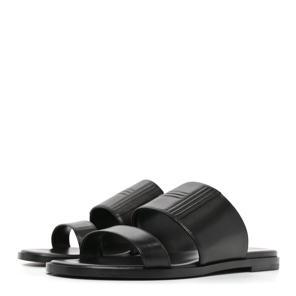 Calfskin Mona Sandals 36.5 Black